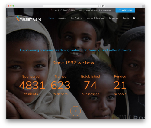 Rrj advanced charts WordPress plugin - muslimcare.org