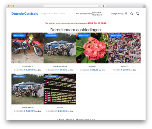 Woocommerce status actions WordPress plugin - domeincentrale.nl