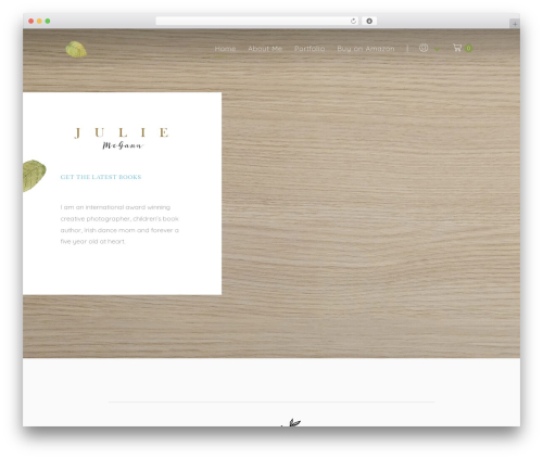 Leona WordPress theme - juliemcgann.com