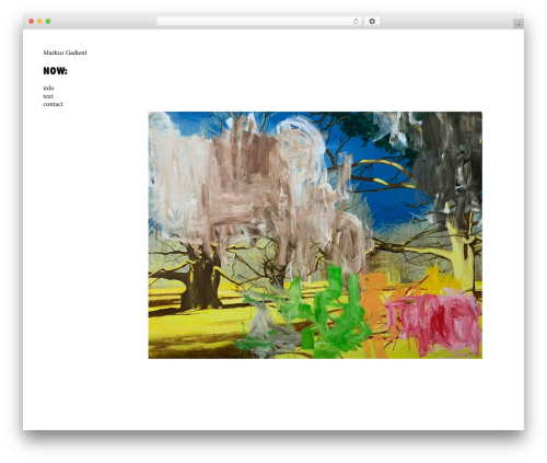 Markus Gadient 2016 WordPress theme - markusgadient.com