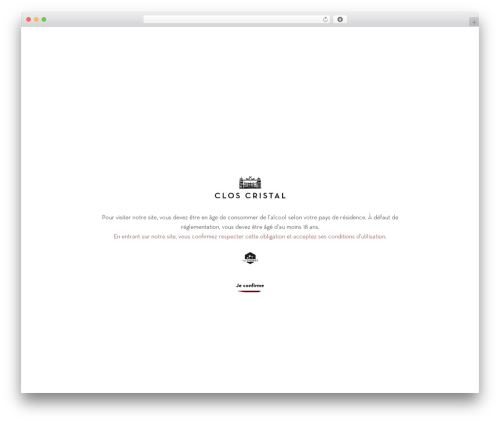 Mon Theme WP theme - clos-cristal.com
