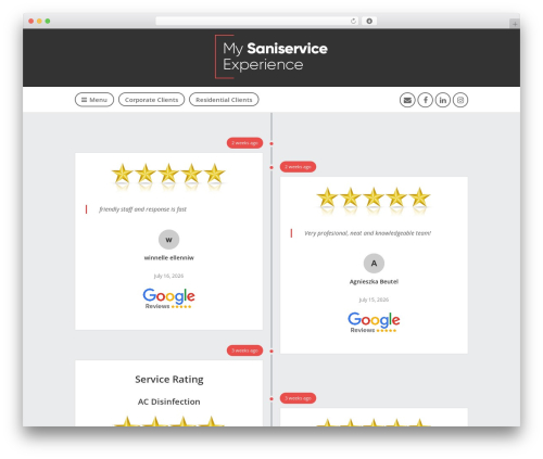 Scopic WordPress theme - mysaniserviceexperience.com