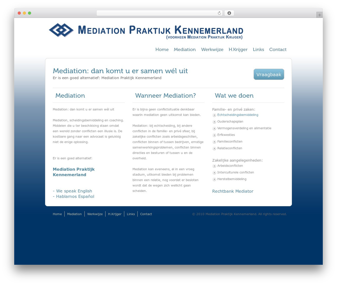 SimpleFolio best WordPress theme - mediationpraktijk.com