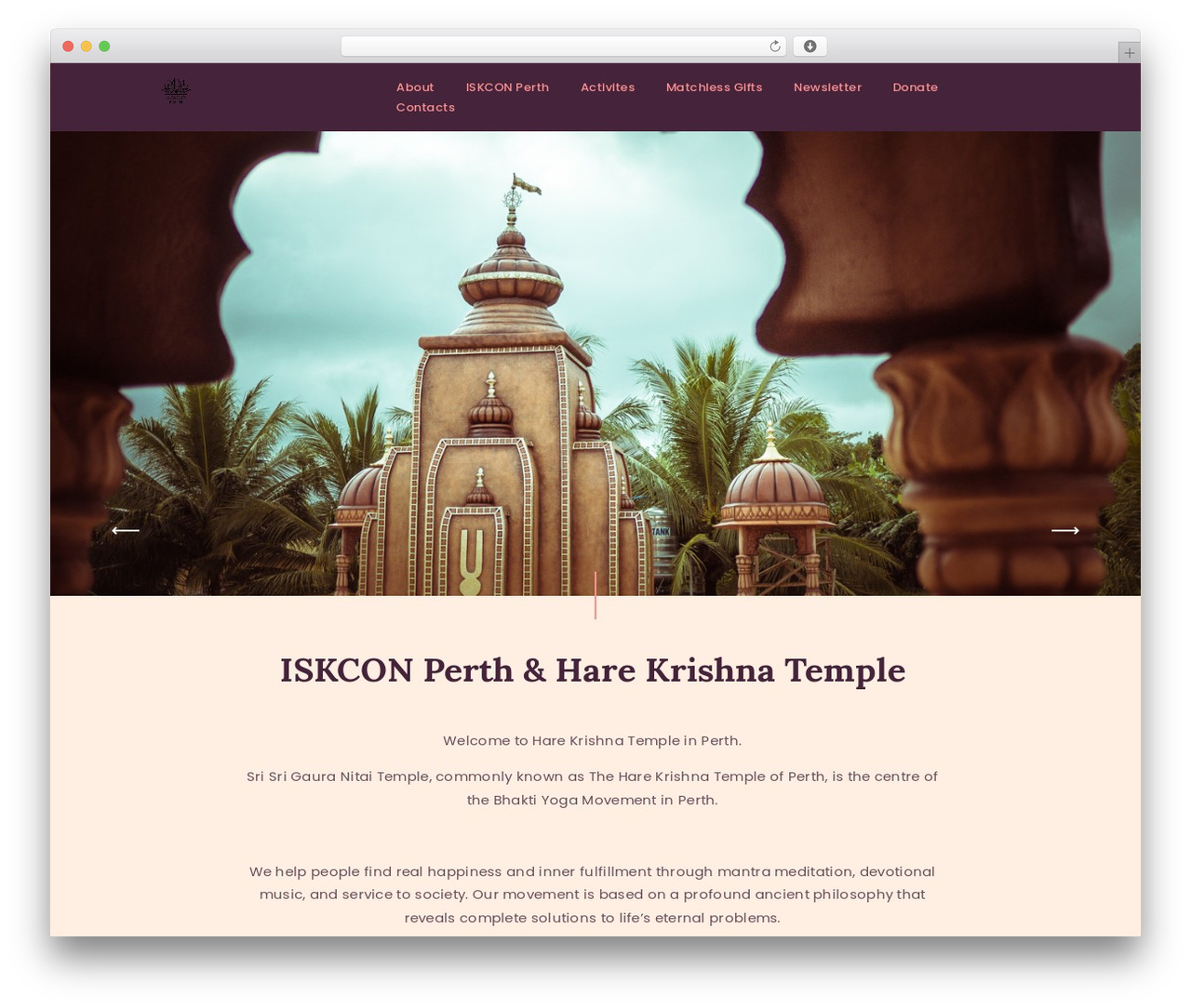 Theme WordPress Vihara - harekrishnaperth.com Theme WordPress Vihara - harekrishnaperth.com