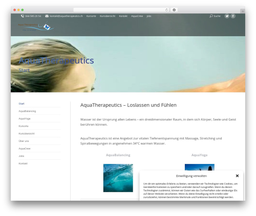 Revslider 2 WordPress plugin - aquatherapeutics.ch