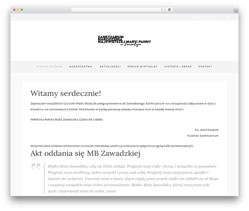 Theme WordPress Lavander - sanktuarium.zawada.diecezja.tarnow.pl