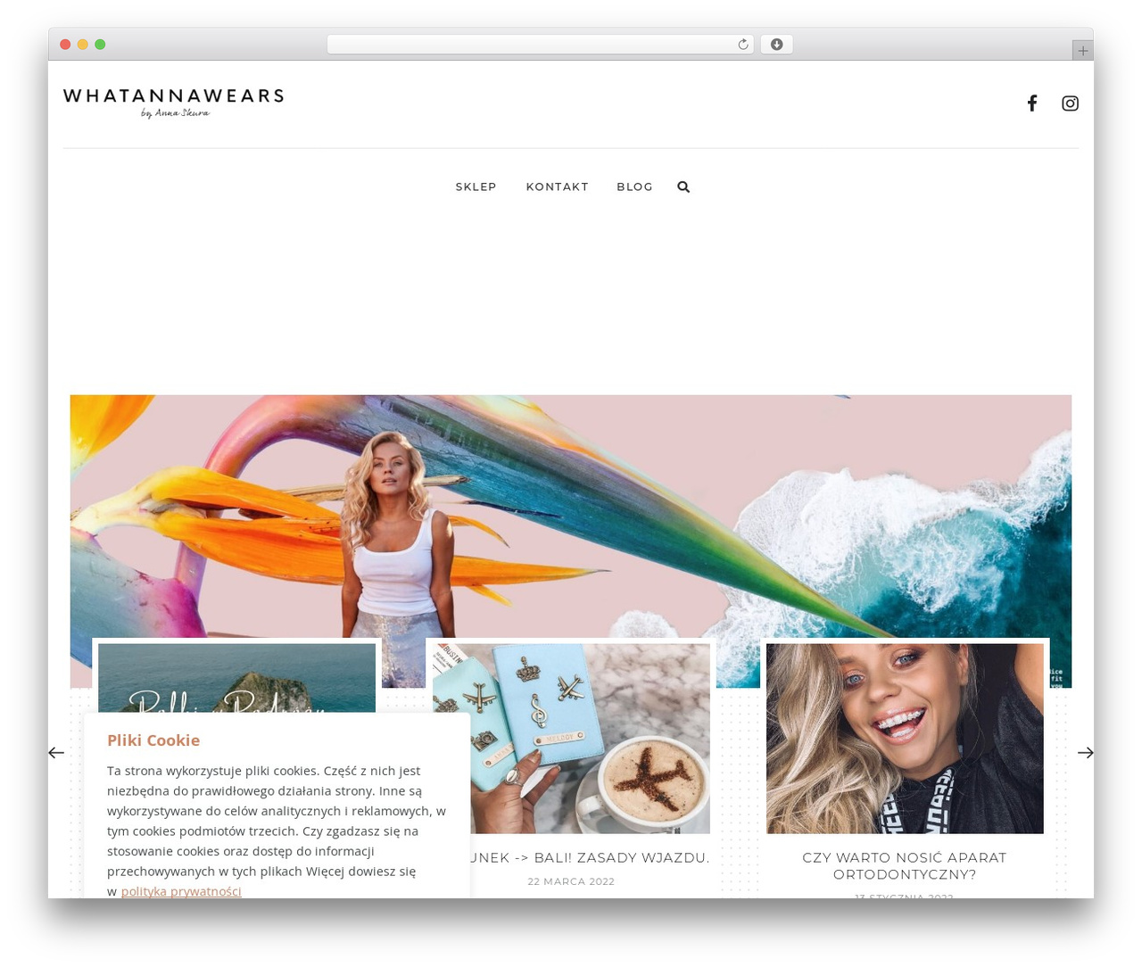 Theme WordPress Malina - whatannawears.com