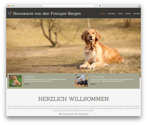 WordPress theme cherry - hovawarte-von-den-froeruper-bergen.de