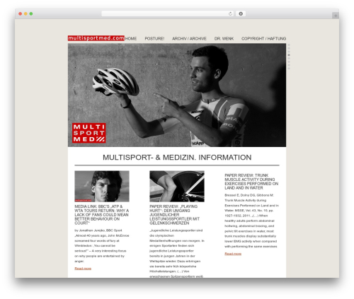 WordPress theme Crescendo - multisportmed.com