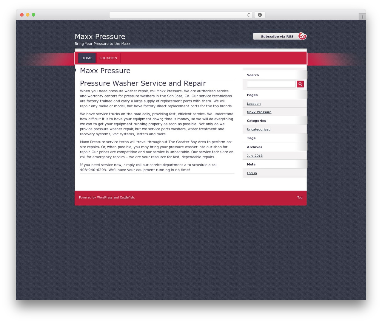 WordPress theme Cuttlefish - maxxpressure.com WordPress theme Cuttlefish - maxxpressure.com