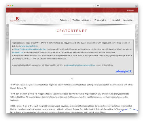 WordPress theme Kopint - kdiv.hu