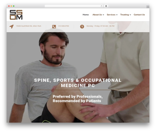WordPress theme Physio-qt - spinesportsmedicine.org