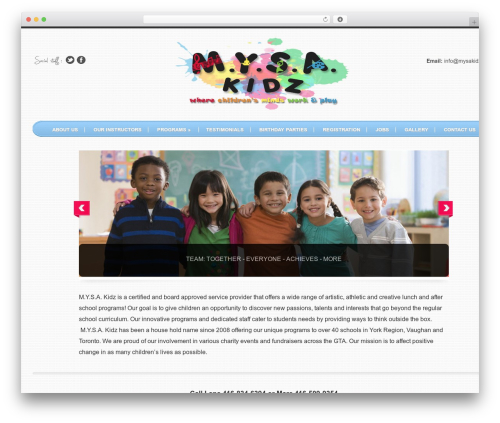WordPress theme SimplenBright - mysakidz.com
