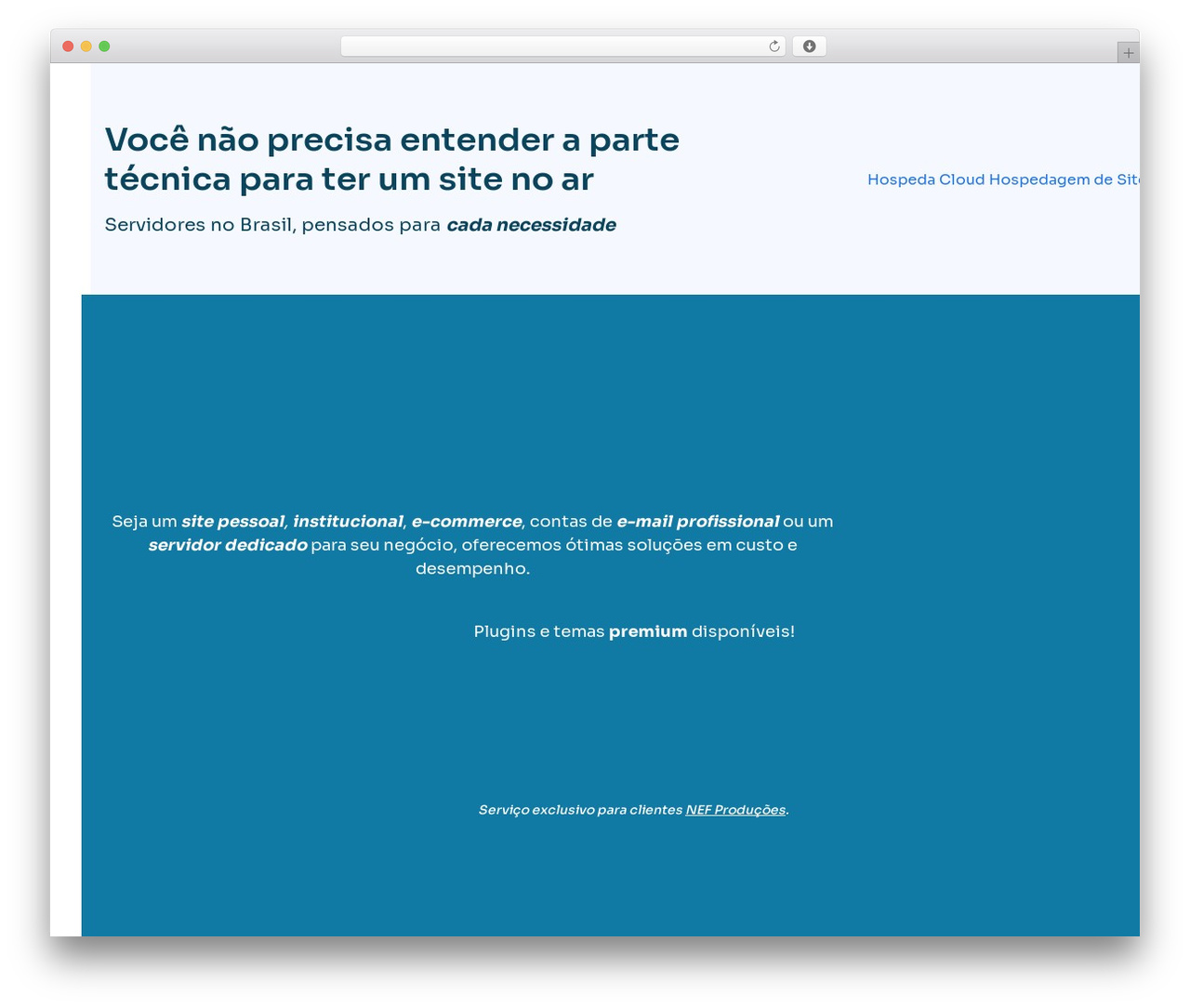 WordPress theme Tema - hospeda.cloud