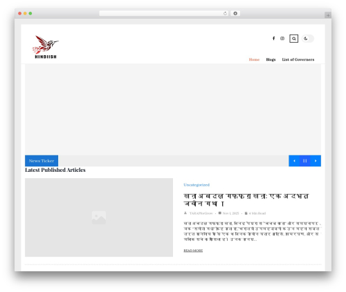WordPress theme Tulip - hindiish.com