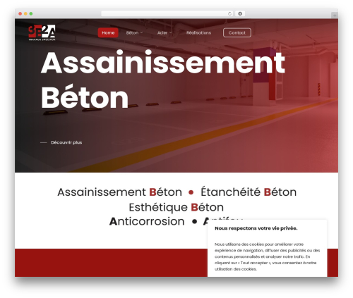WordPress website theme 3B2A - 3b2a.ch