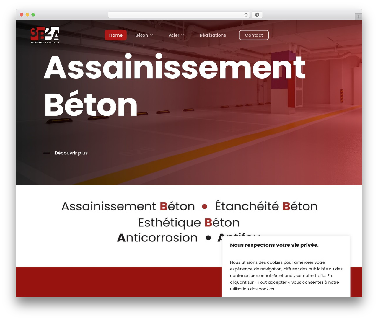 WordPress website theme 3B2A - 3b2a.ch