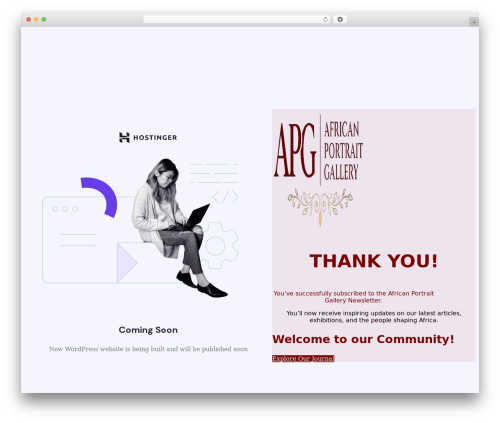 Hostinger WordPress plugin - africanportraitgallery.org