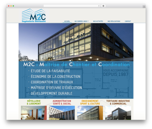 Bizz theme WordPress - m2c-ingenierie.fr