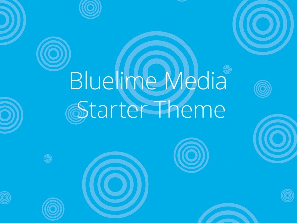 Bluelime Media Responsive Basic Starter theme WordPress theme by Christine Rondeau