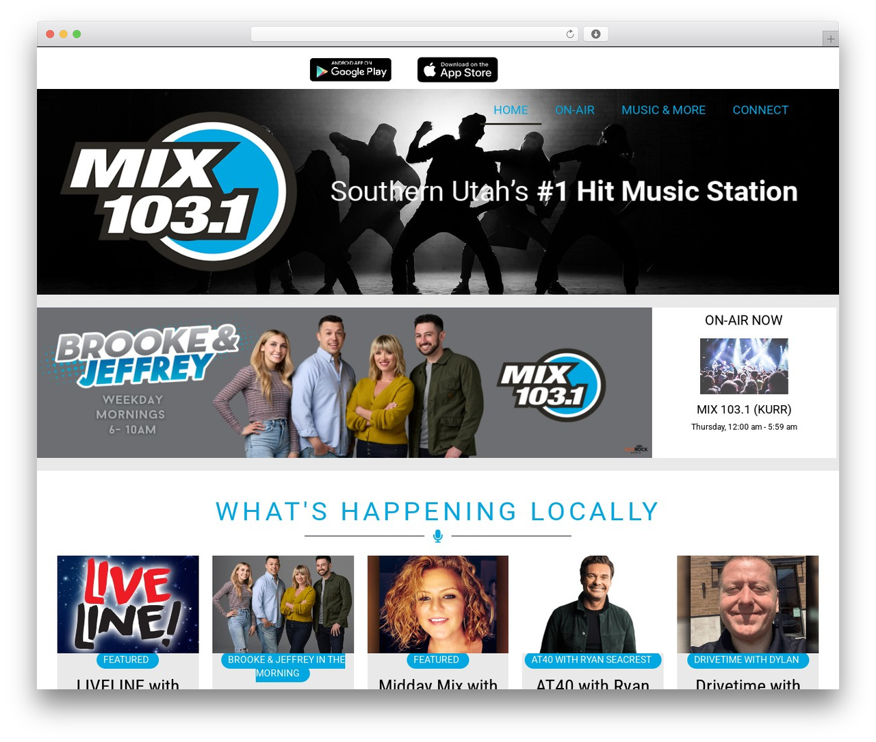 Hello Elementor WordPress theme design - mix1031.fm