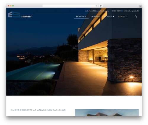 Page Builder Framework theme WordPress - edilsangalettisrl.it