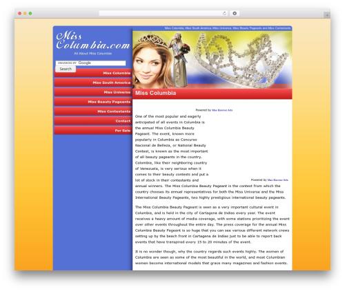 Theme WordPress network-template - misscolumbia.com