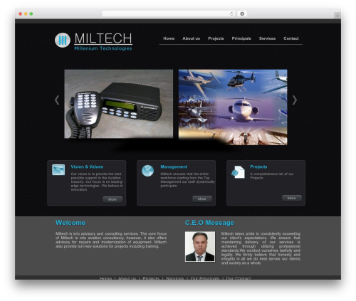 Theme WordPress miltech - miltech.pk