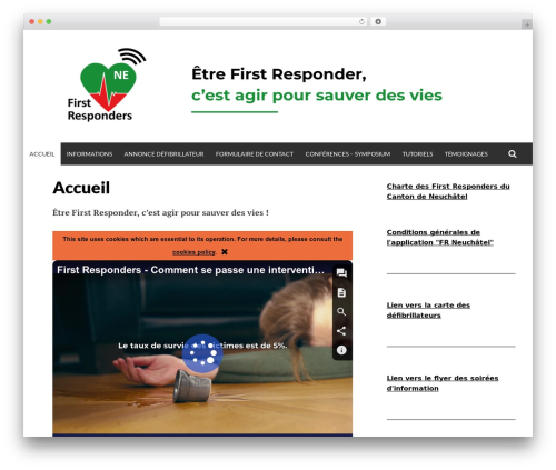 Theme WordPress Simone - first-responders-ne.ch