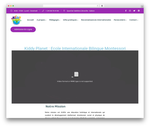 WordPress theme Knirpse - kiddy-planet.com