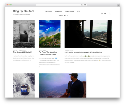 WordPress theme Blogasm - gautamsur.com
