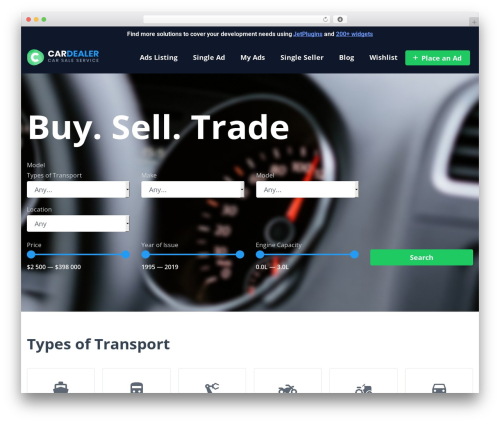 Crocoblock demo banner WordPress plugin - demo.crocoblock.com/cardealer-new