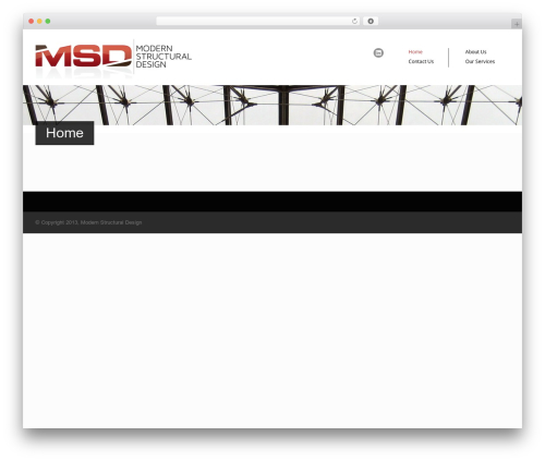 Architecture WordPress theme - modernstructuraldesign.com