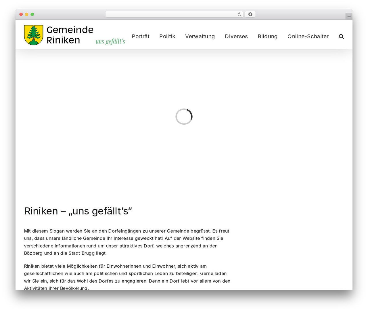 Avada WordPress theme - riniken.ch