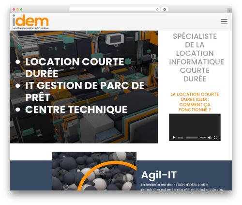 Bootstrap 5 WordPress theme design - idem.fr