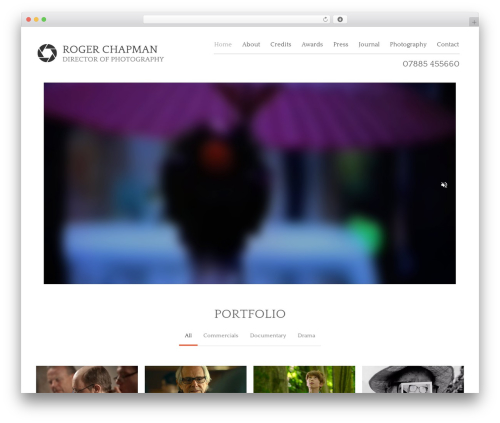 Create WordPress theme - rogerchapman.co.uk