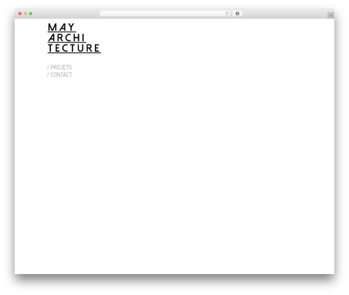 cross WordPress theme - may-architecture.fr
