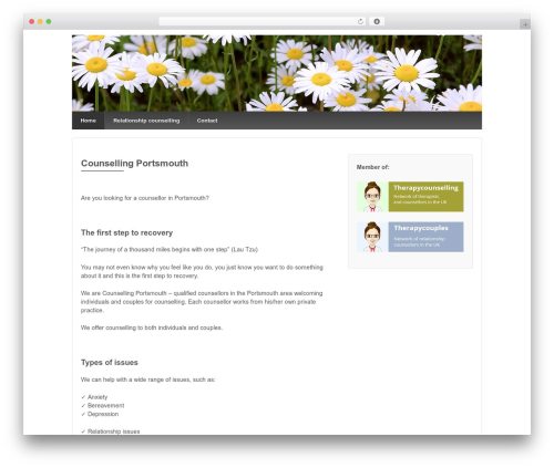 Responsive Pro WordPress theme - counselling-portsmouth.com
