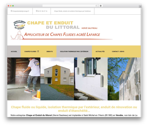 Tructor WordPress theme - chapeetenduit85.fr