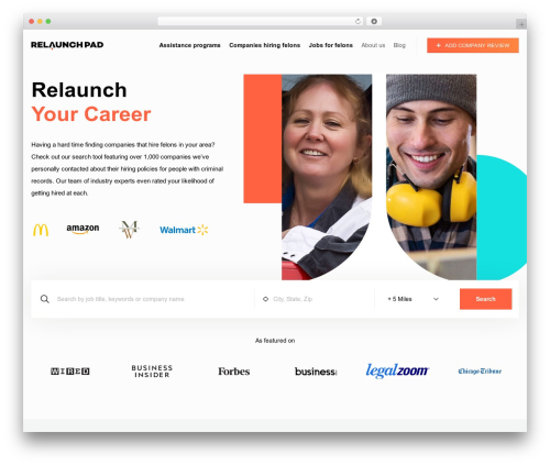 WordPress theme Crunch - therelaunchpad.com