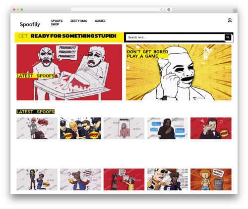 WordPress theme eldon - spoofily.com