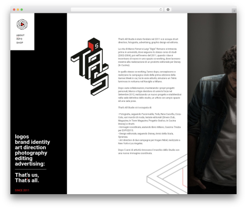 WordPress theme Thecs - thatsall.it
