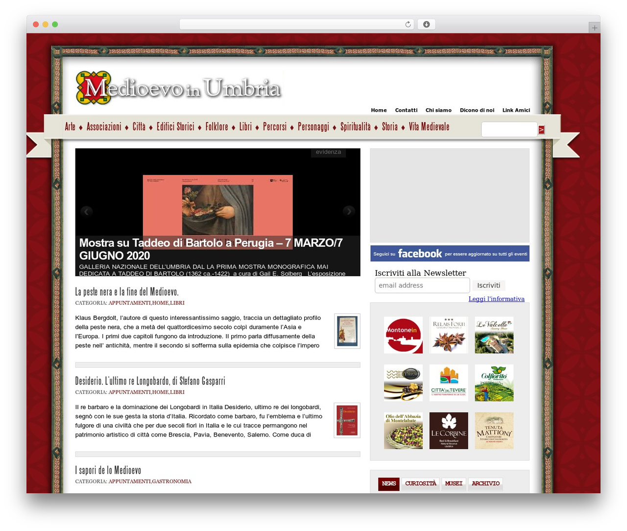 aparatus WordPress theme - medioevoinumbria.it