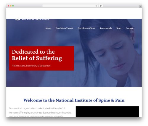 Best WordPress theme Lambda - nationalinstituteofpain.org