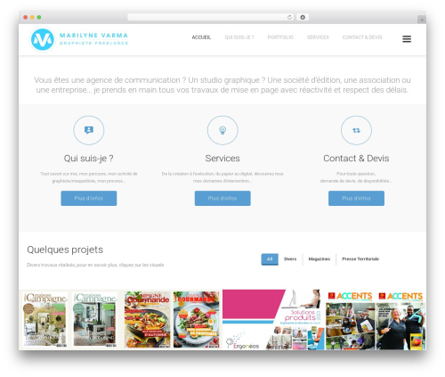 CleanLab WordPress theme - marilynevarma.com