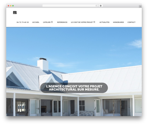 Conall WordPress theme - mathieusommier-architecte.fr