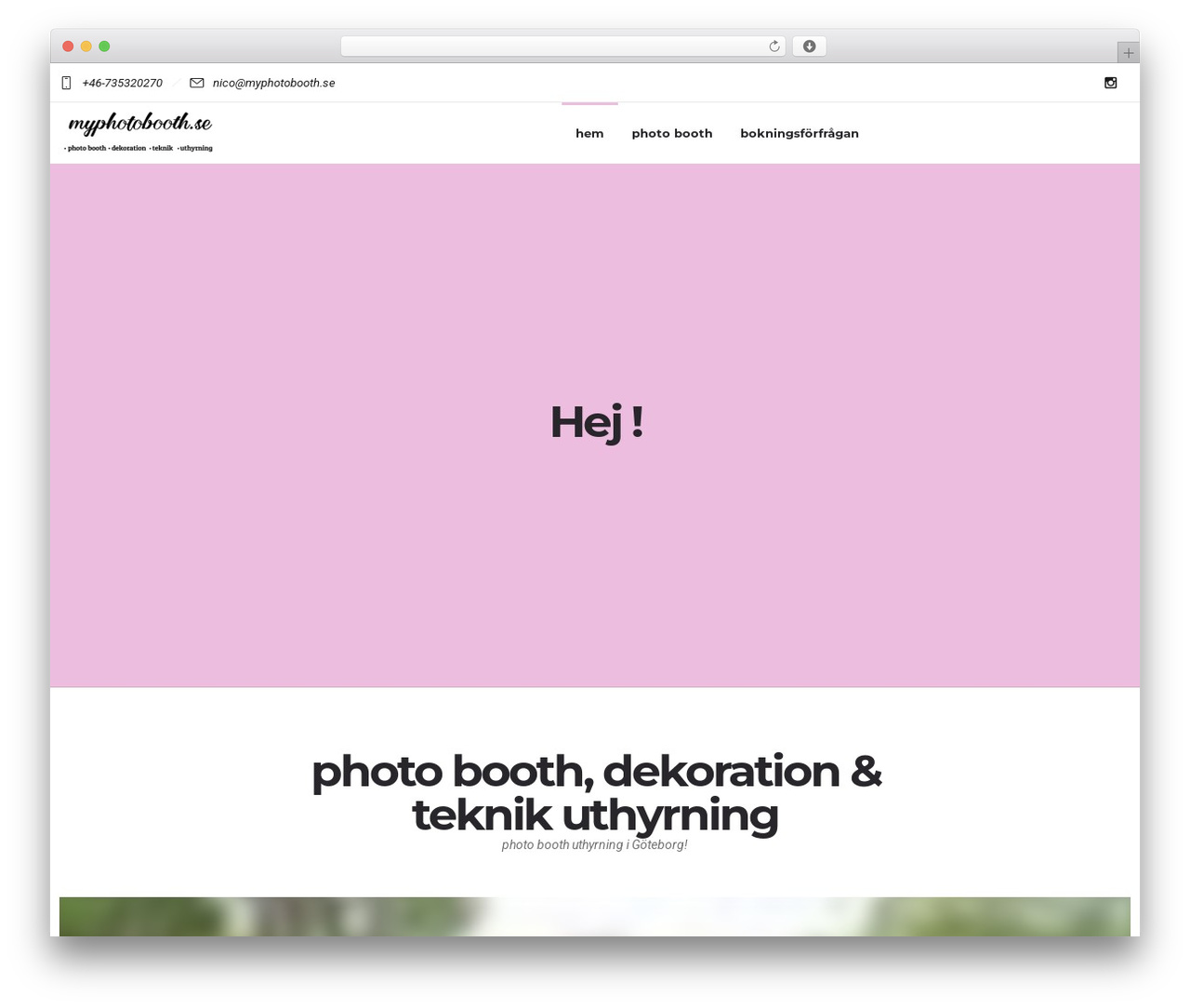 DFD Ronneby theme WordPress - myphotobooth.se