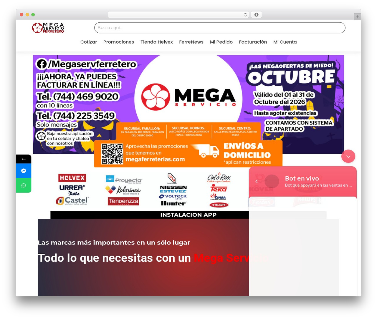 Divi theme WordPress - megaferreterias.com