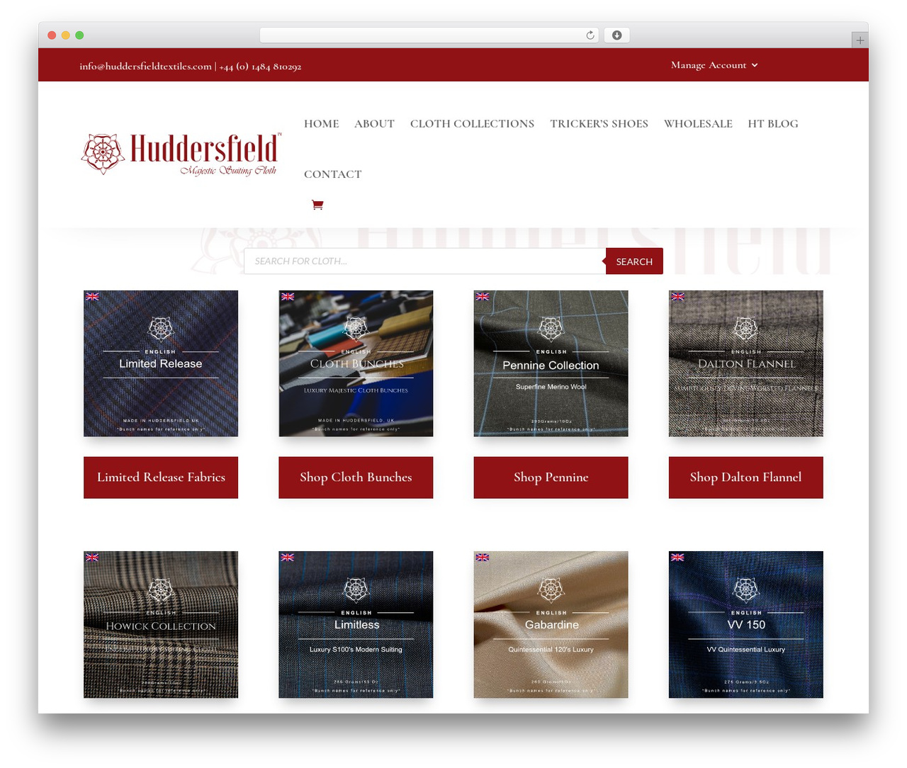 Divi WordPress theme - shop.huddersfieldtextiles.com