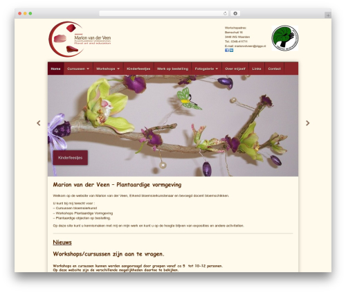 Earth WordPress theme - marionvanderveen.nl